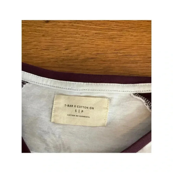 T-Bar Cotton On Baseball Tee Men’s Shirt Sz. S - Picture 5 of 5